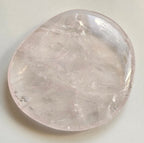 rose quartz crystal palmstone