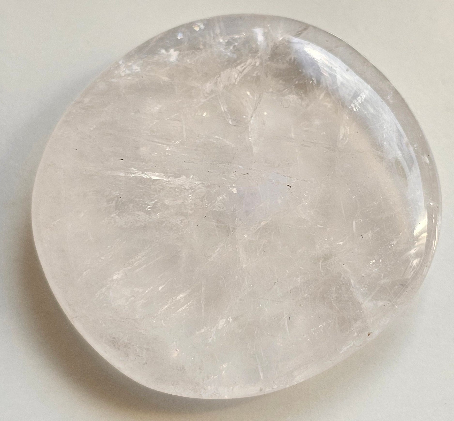 rose quartz crystal palmstone