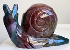 ocean jasper large snail carving