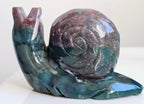 ocean jasper large snail carving