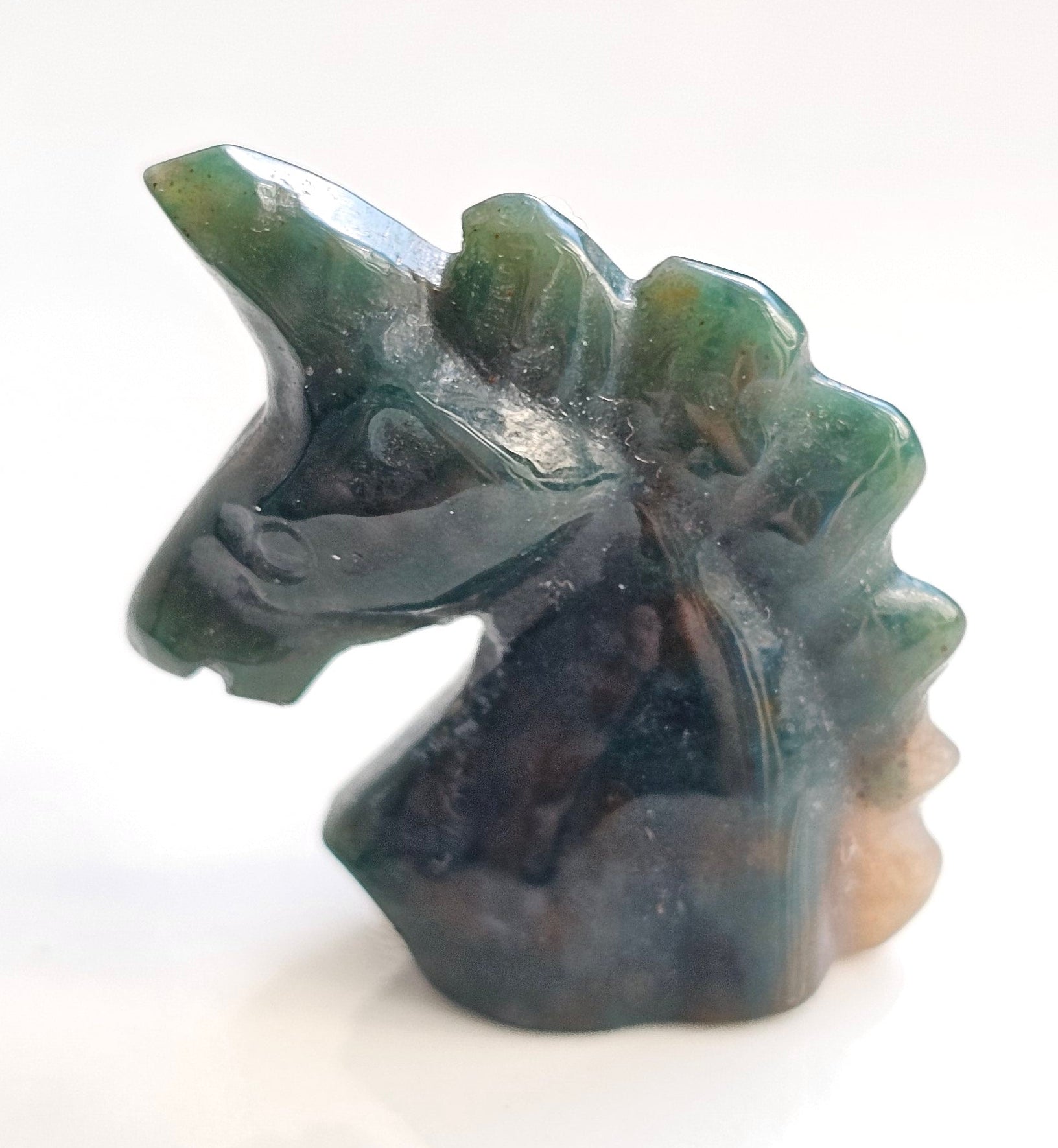 ocean jasper unicorn head