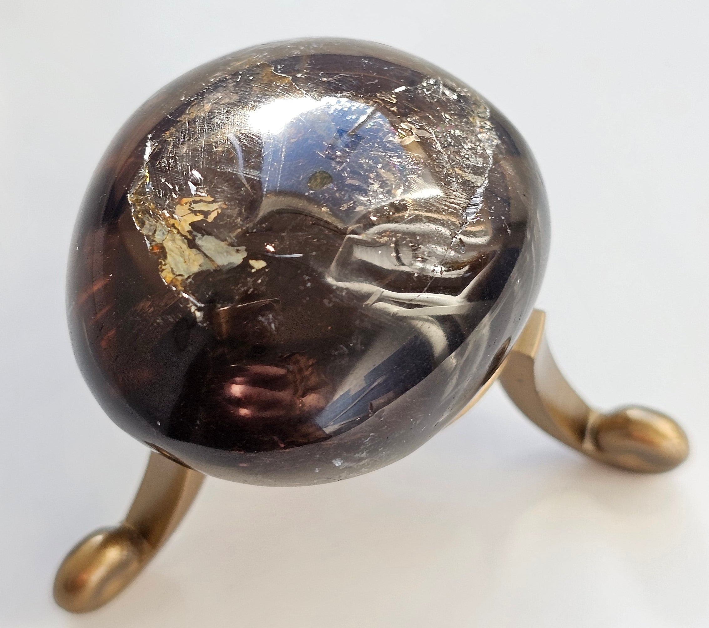 smokey quartz pebble from madagascar