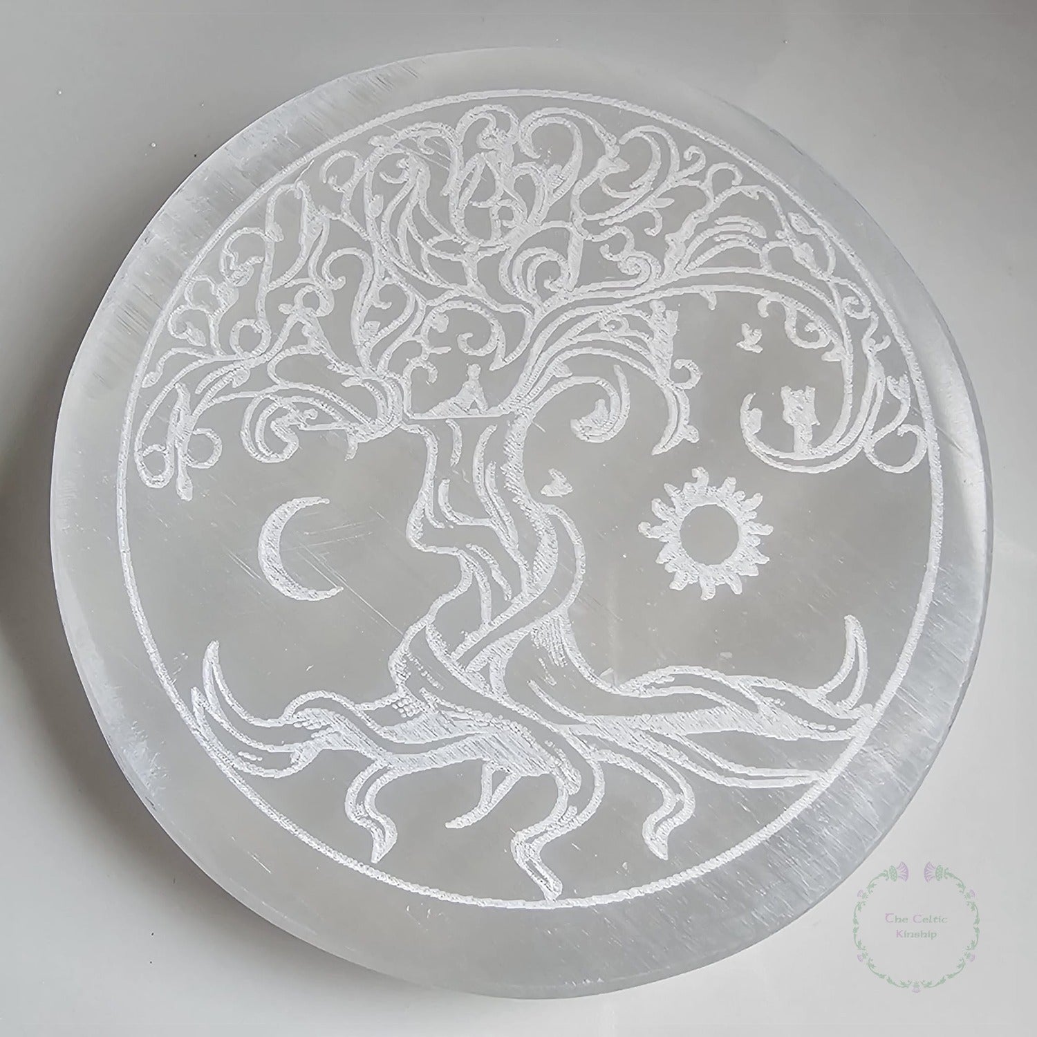 Satin Spar Cleansing Plates