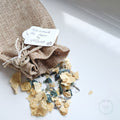 Handmade pot pourri by Mozinah with incense resin and flowers and crystals 