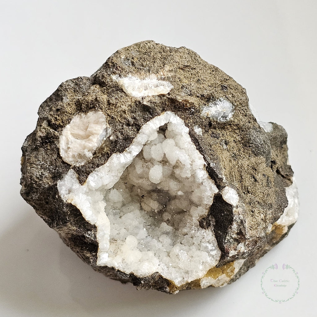Thompsonite and Chabazite, Moonen Bay, Isle of Skye, Scotland