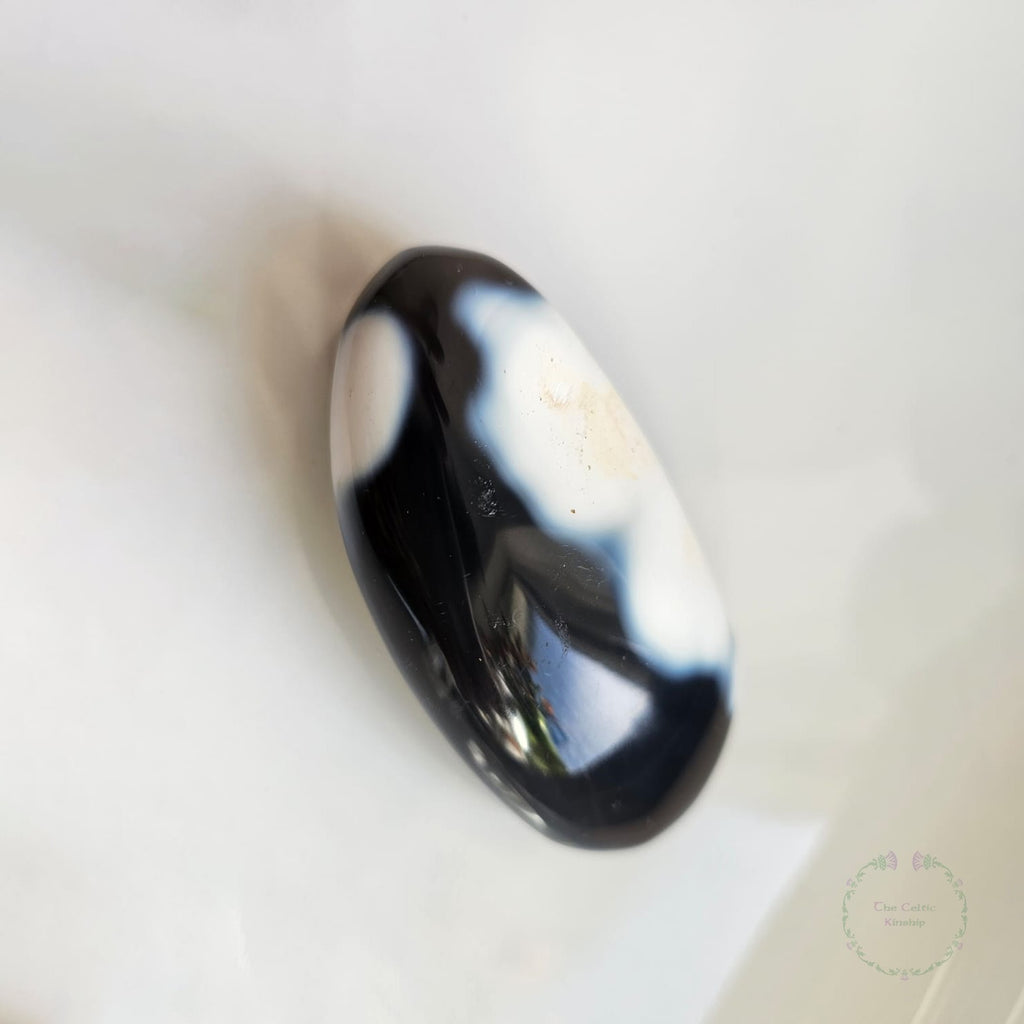orca agate pebble from madagascar