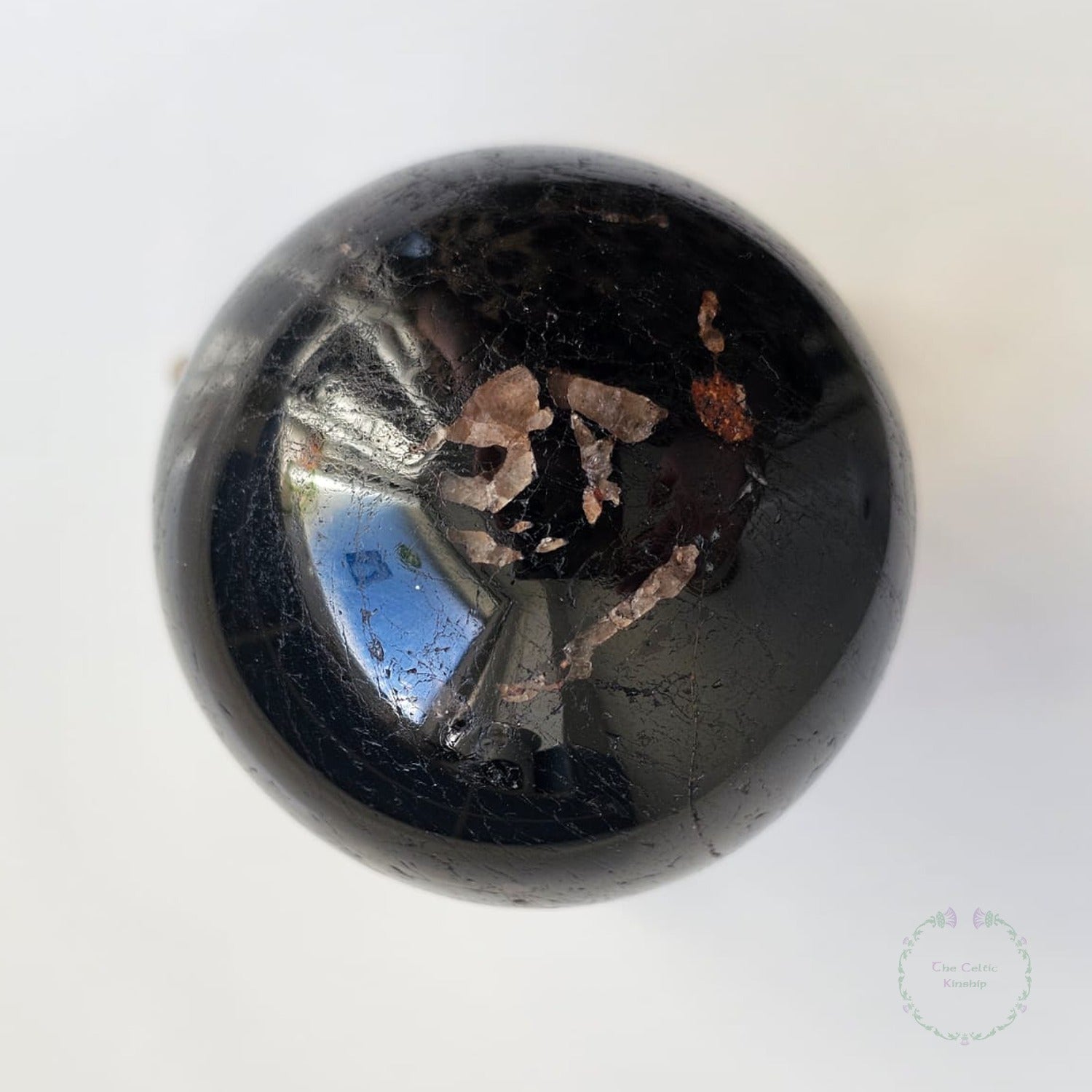 black tourmaline crystal sphere