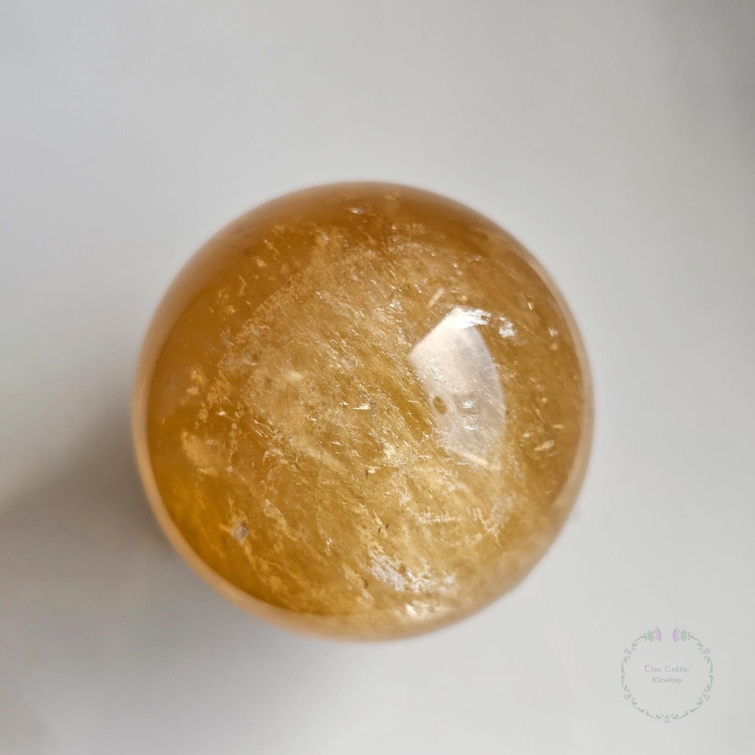 Honey Calcite Sphere (China)