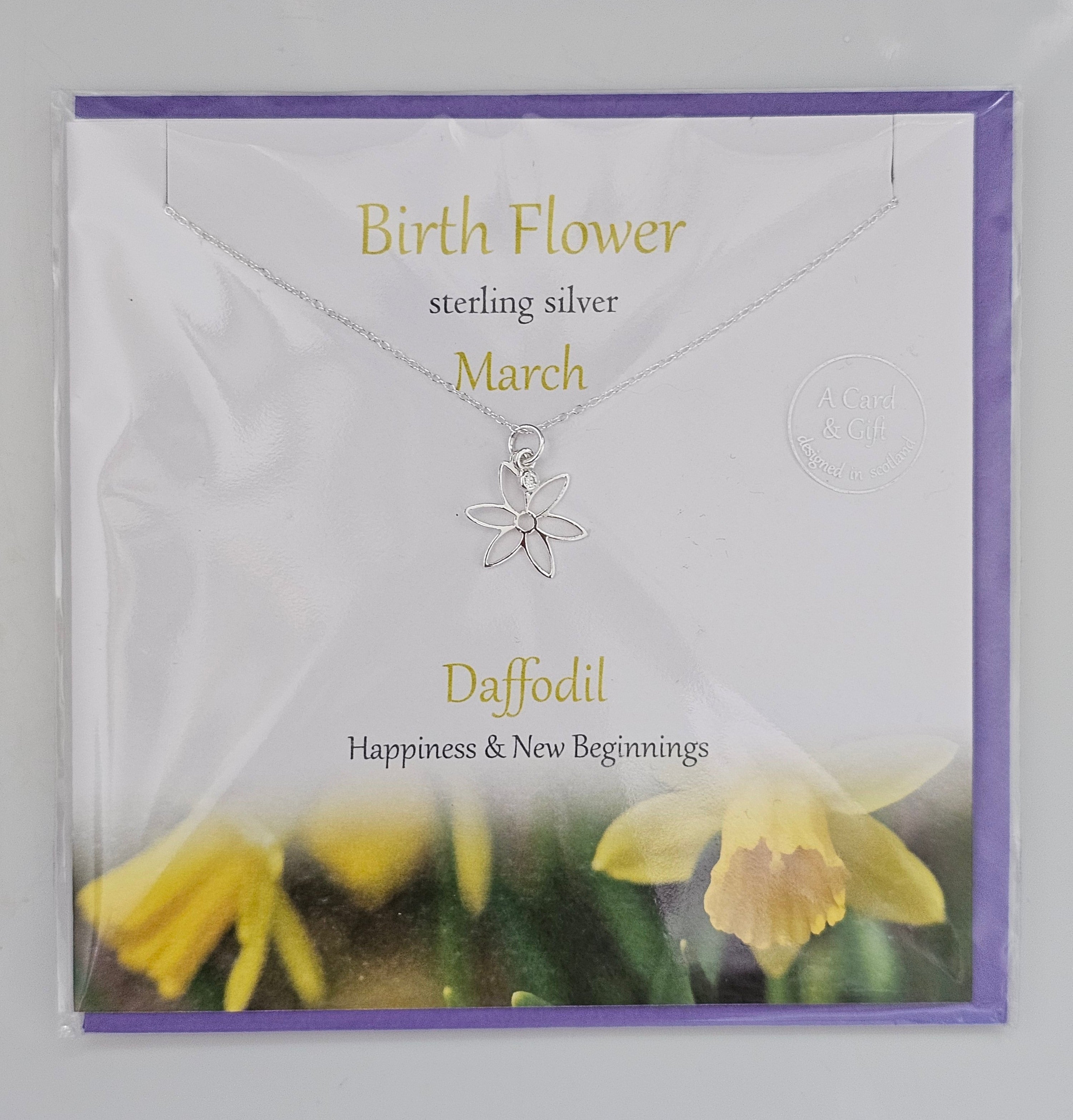 Glenna Studios Birth Flower Necklaces