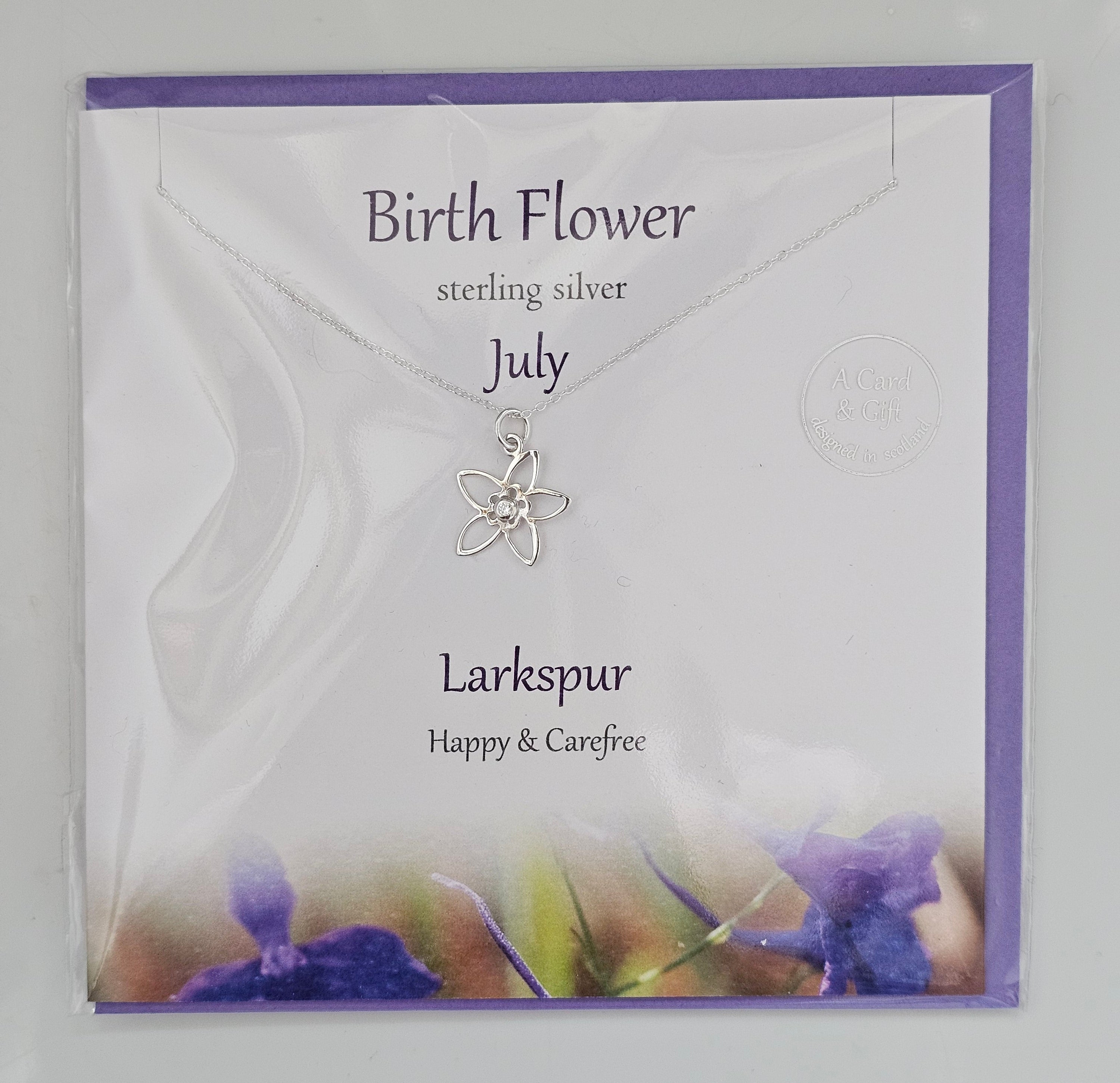 Glenna Studios Birth Flower Necklaces