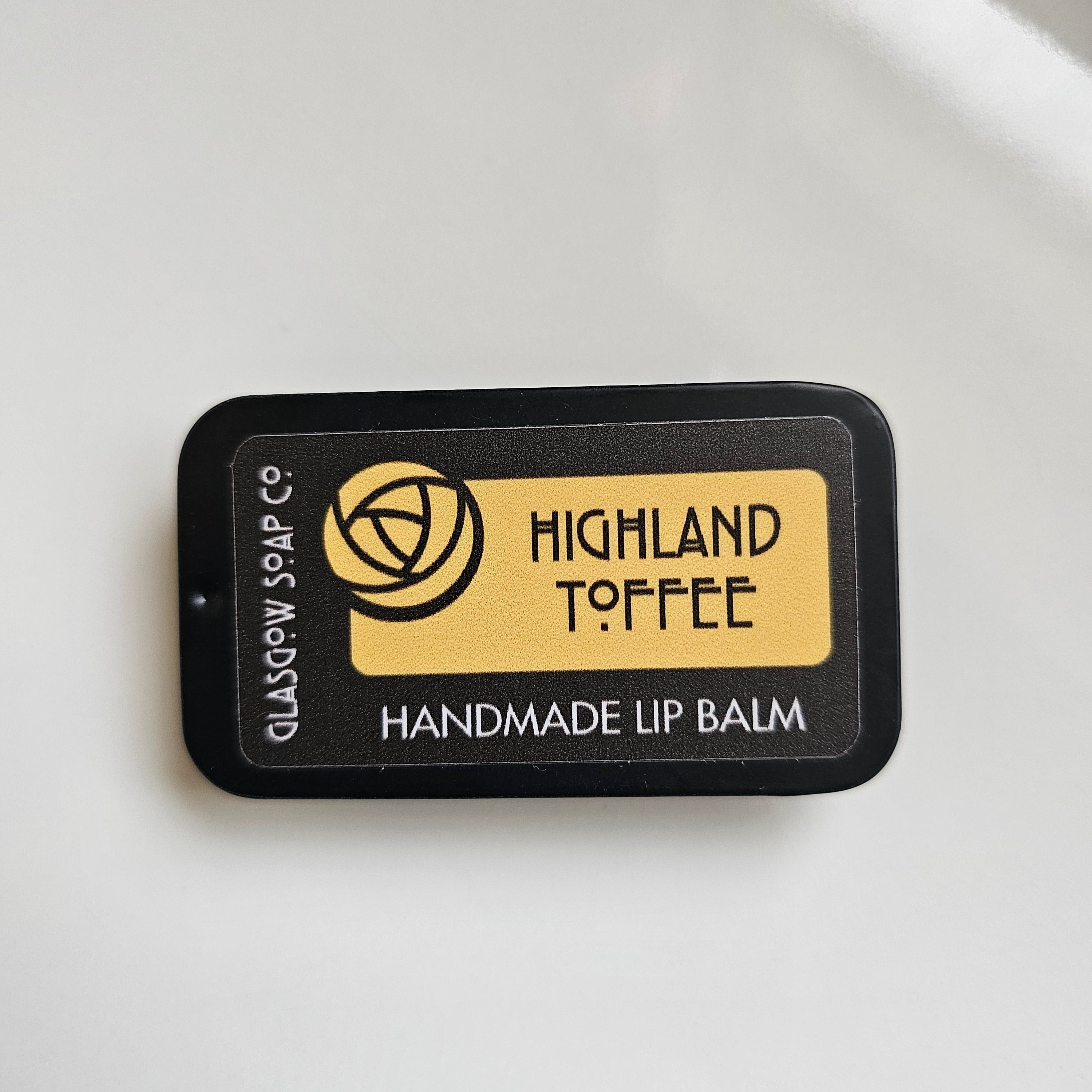Highland toffee Lip balm from the glasgow soap company 