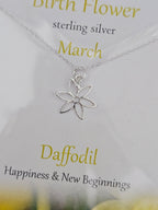 Glenna Studios Birth Flower Necklaces