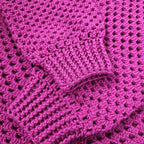 Crochet Jumper (Pink Berry)