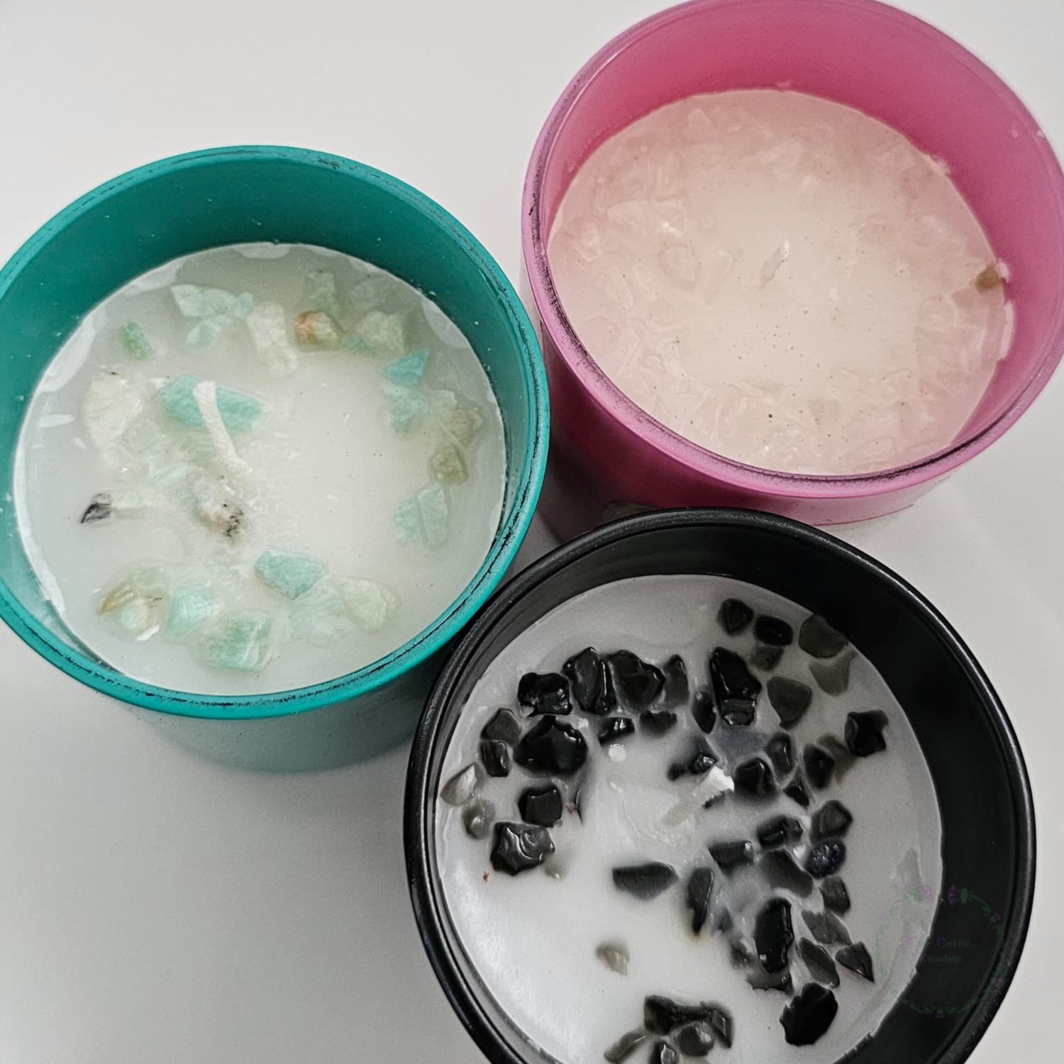 Zodiac crystal chip candles 