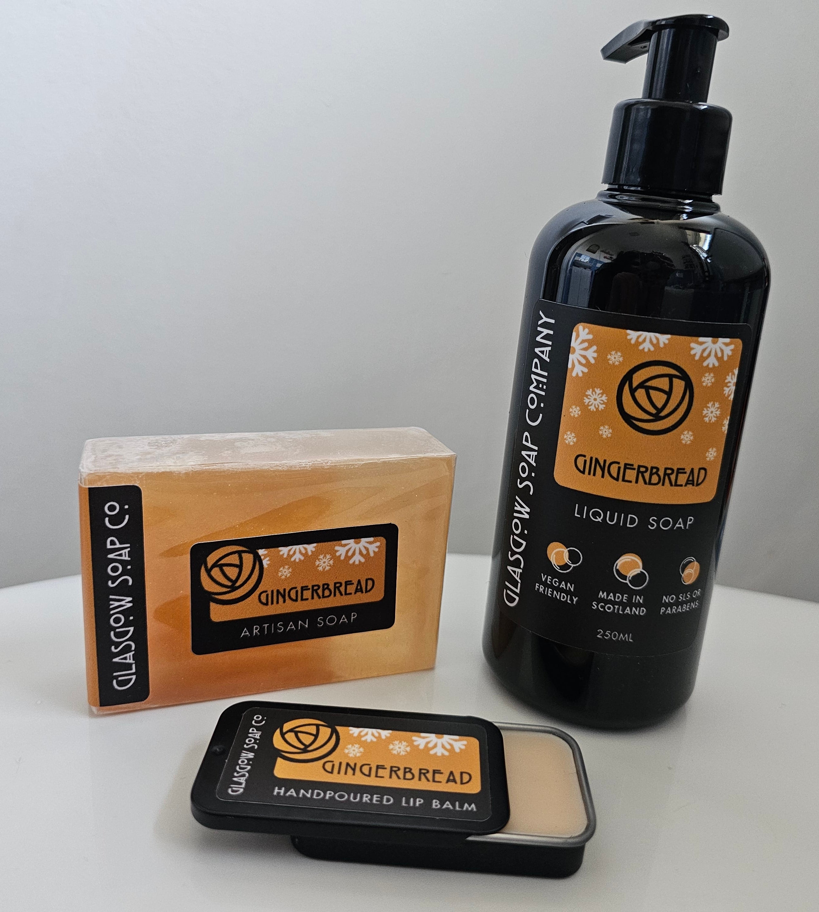 Gingerbread gift set from the Glasgow Soap Company 