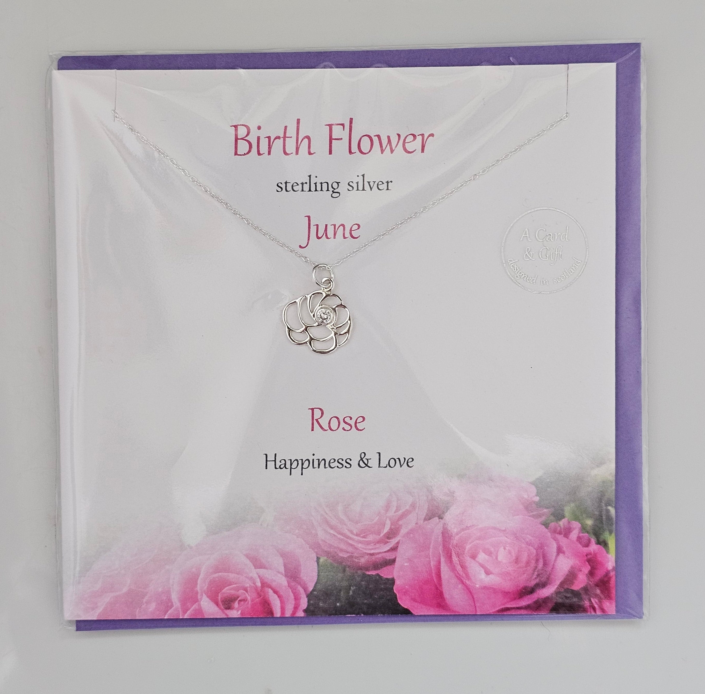 Glenna Studios Birth Flower Necklaces