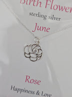 Glenna Studios Birth Flower Necklaces