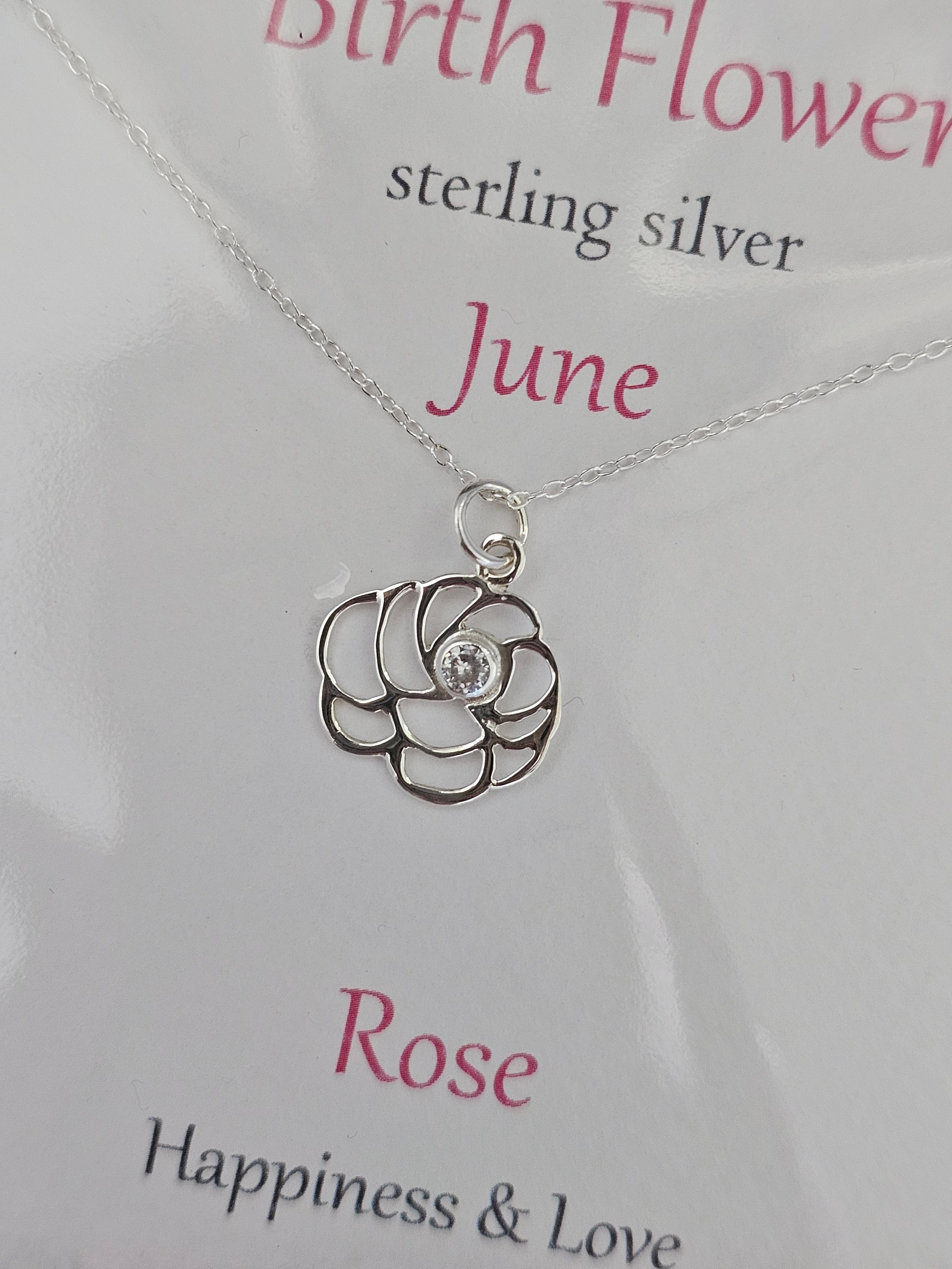 Glenna Studios Birth Flower Necklaces
