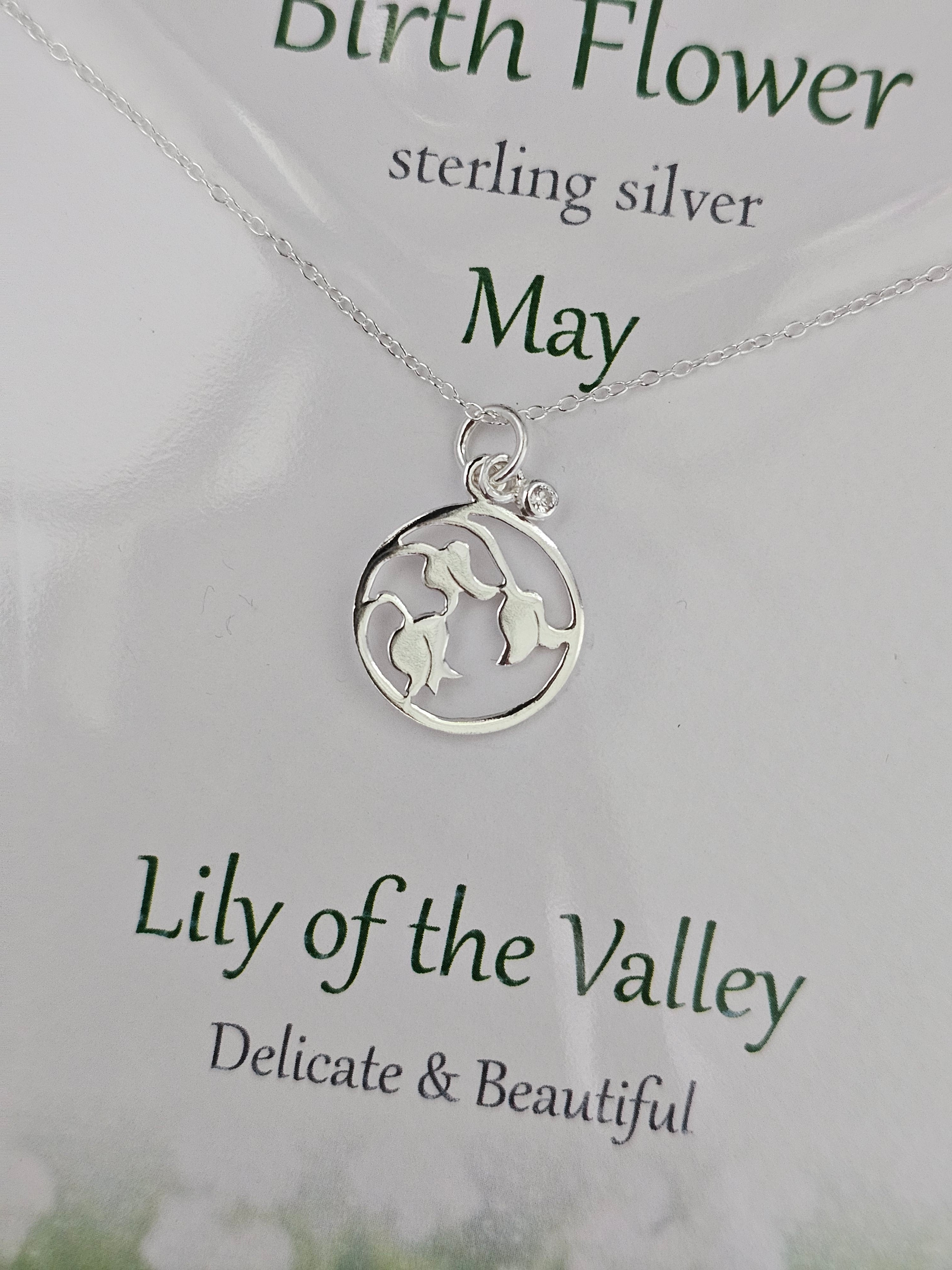 Glenna Studios Birth Flower Necklaces