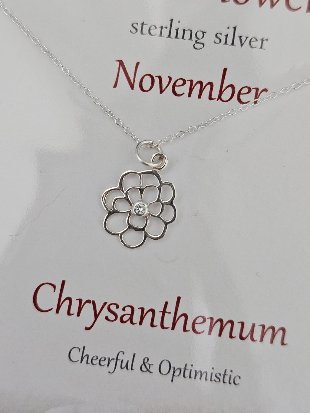 Glenna Studios Birth Flower Necklaces