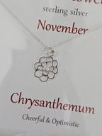 Glenna Studios Birth Flower Necklaces