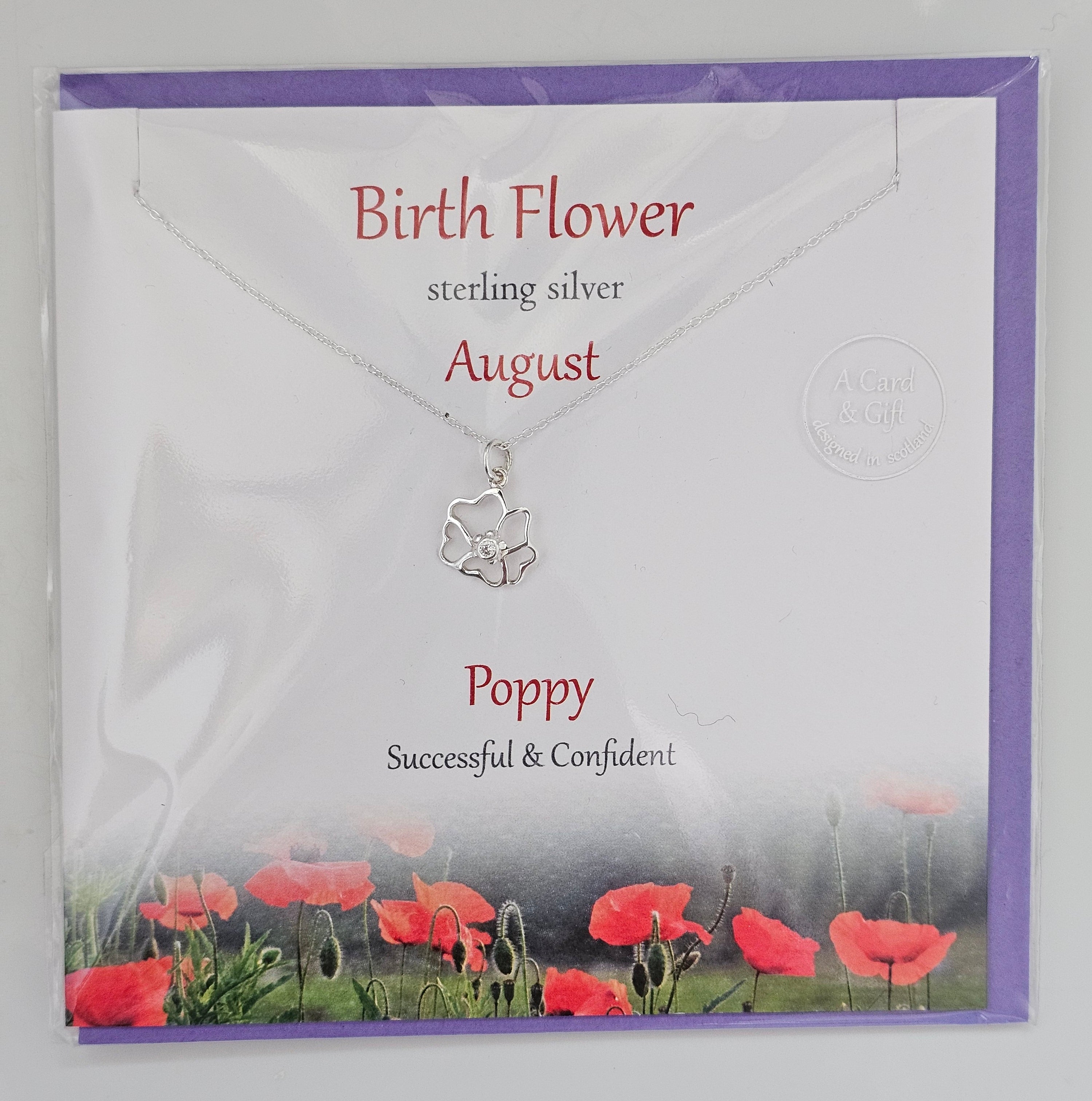 Glenna Studios Birth Flower Necklaces