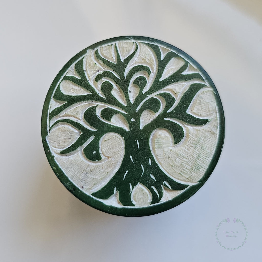 Soapstone Tree of Life Trinket Boxes