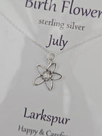 Glenna Studios Birth Flower Necklaces