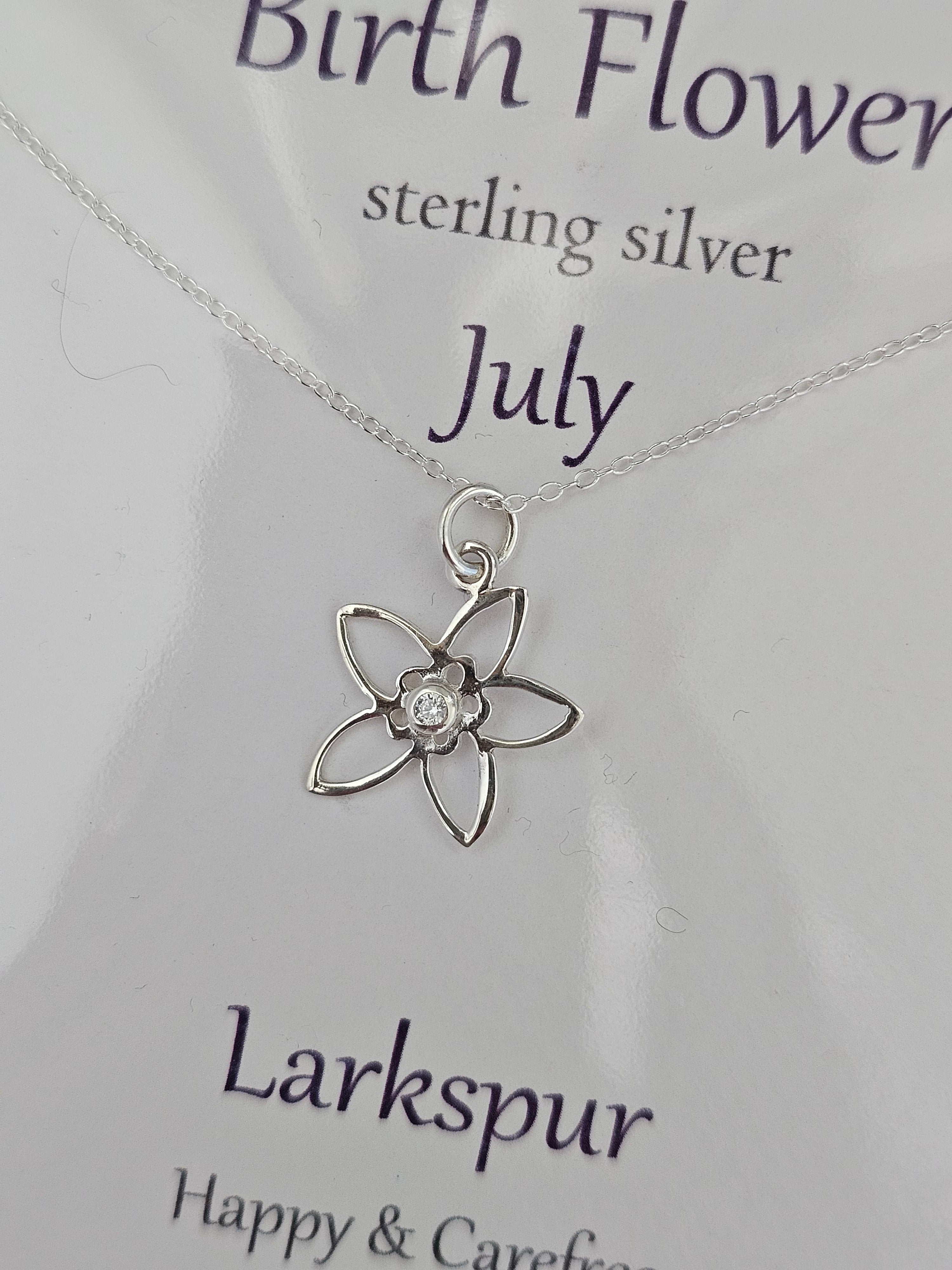 Glenna Studios Birth Flower Necklaces